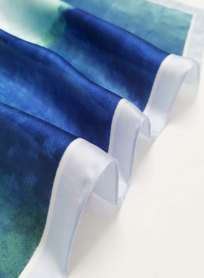 FONYVE Silk Scarfs for Women Lightweight Fashion Headscarf Satin Hair Wrap for Sleeping 27.5 inches - Image 3